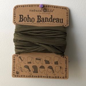Boho Bandeau olive headband/scarf